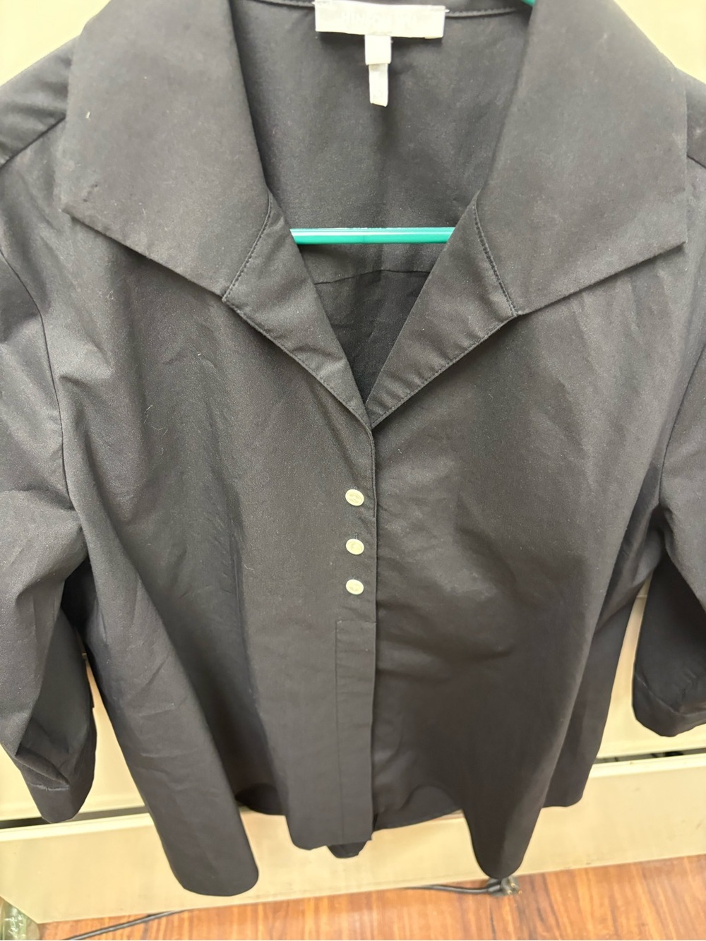 Jason Wu NWT Black Women's Collared Button-Front Jacket
